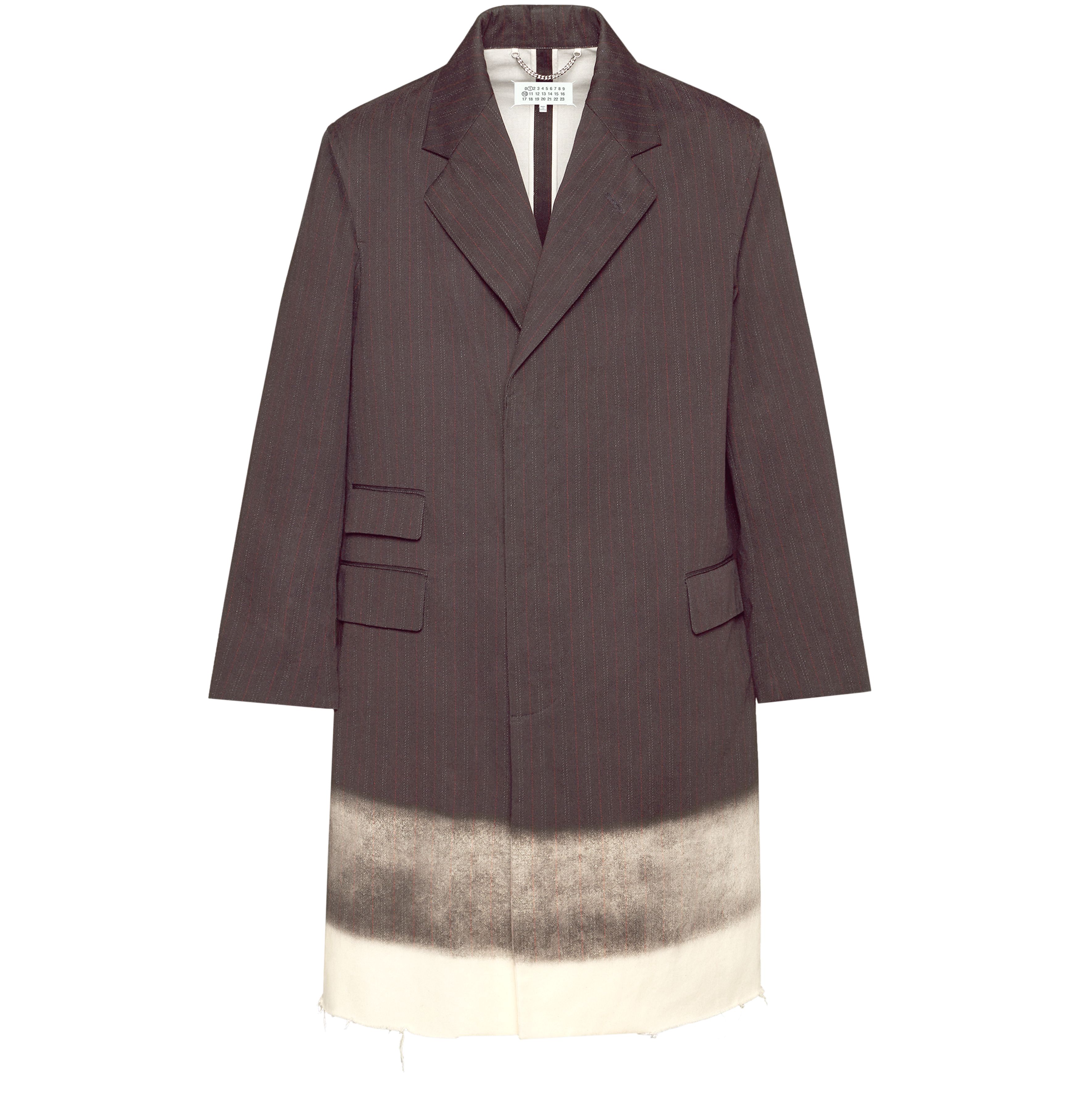 Maison Margiela Trompe l'oeil pinstripe coat