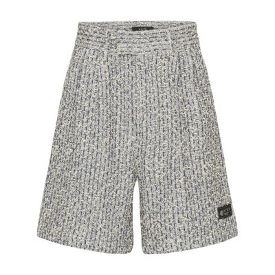 Amiri Boucle tweed skater short