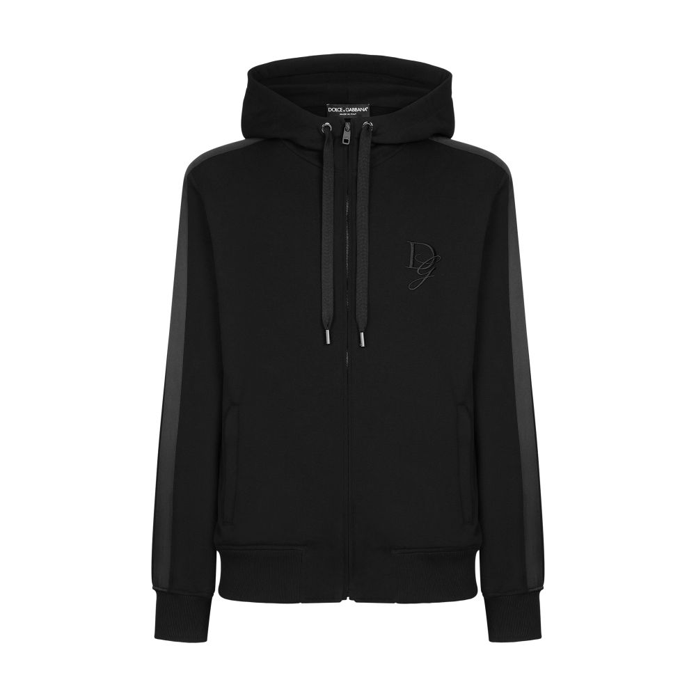 Dolce & Gabbana Cotton jersey hoodie with embroidery