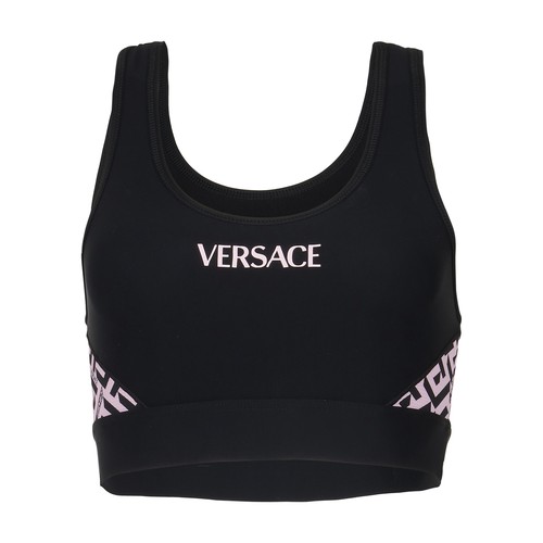Versace Greca Signature Accent Sports Bra
