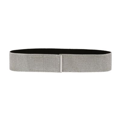 Dolce & Gabbana High-waist crystal mesh belt