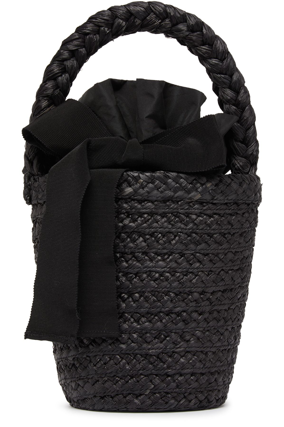 Patou Raffia bucket bag