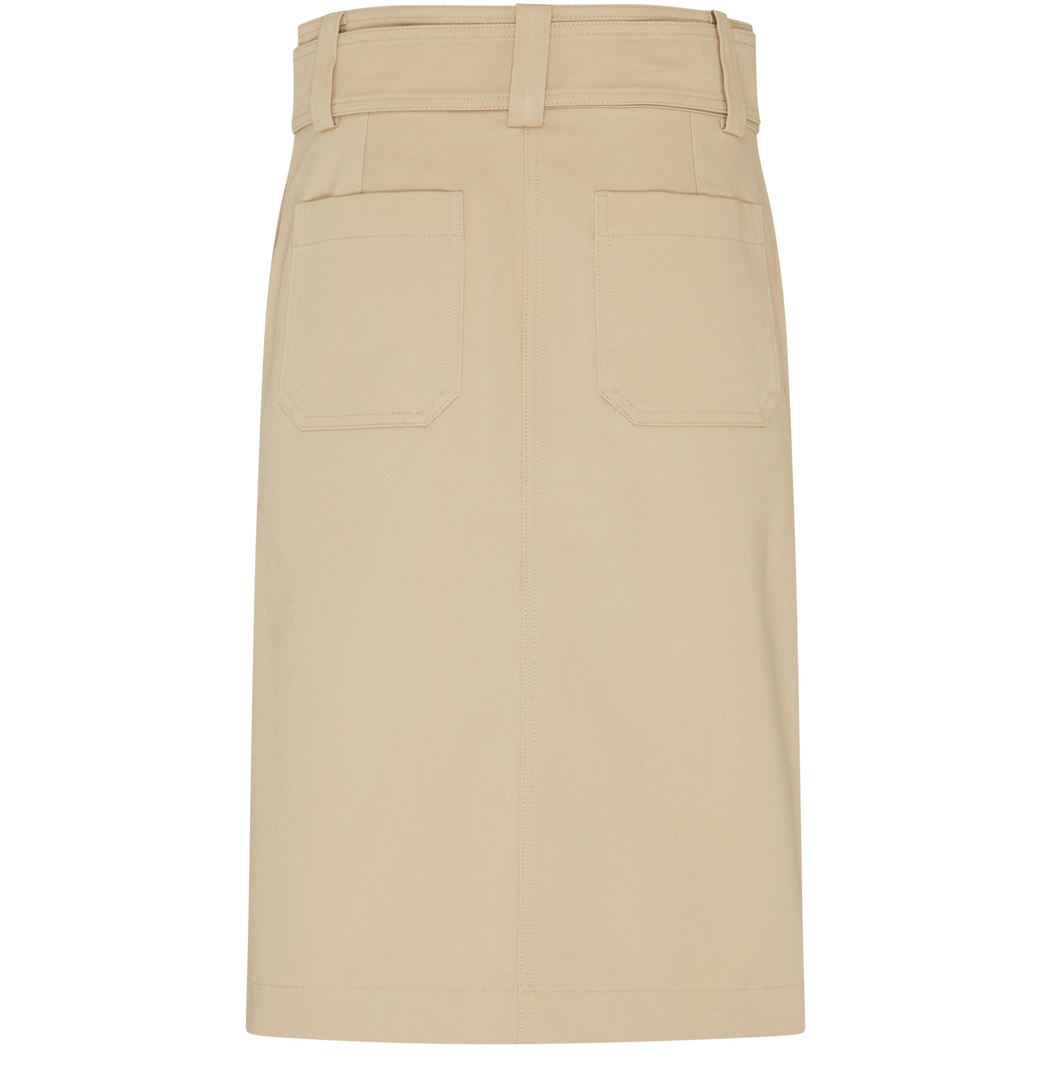 Chloé Cotton gabardine safari midi skirt