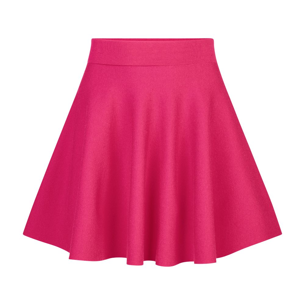 Nina Ricci Mini wool-blend skater skirt