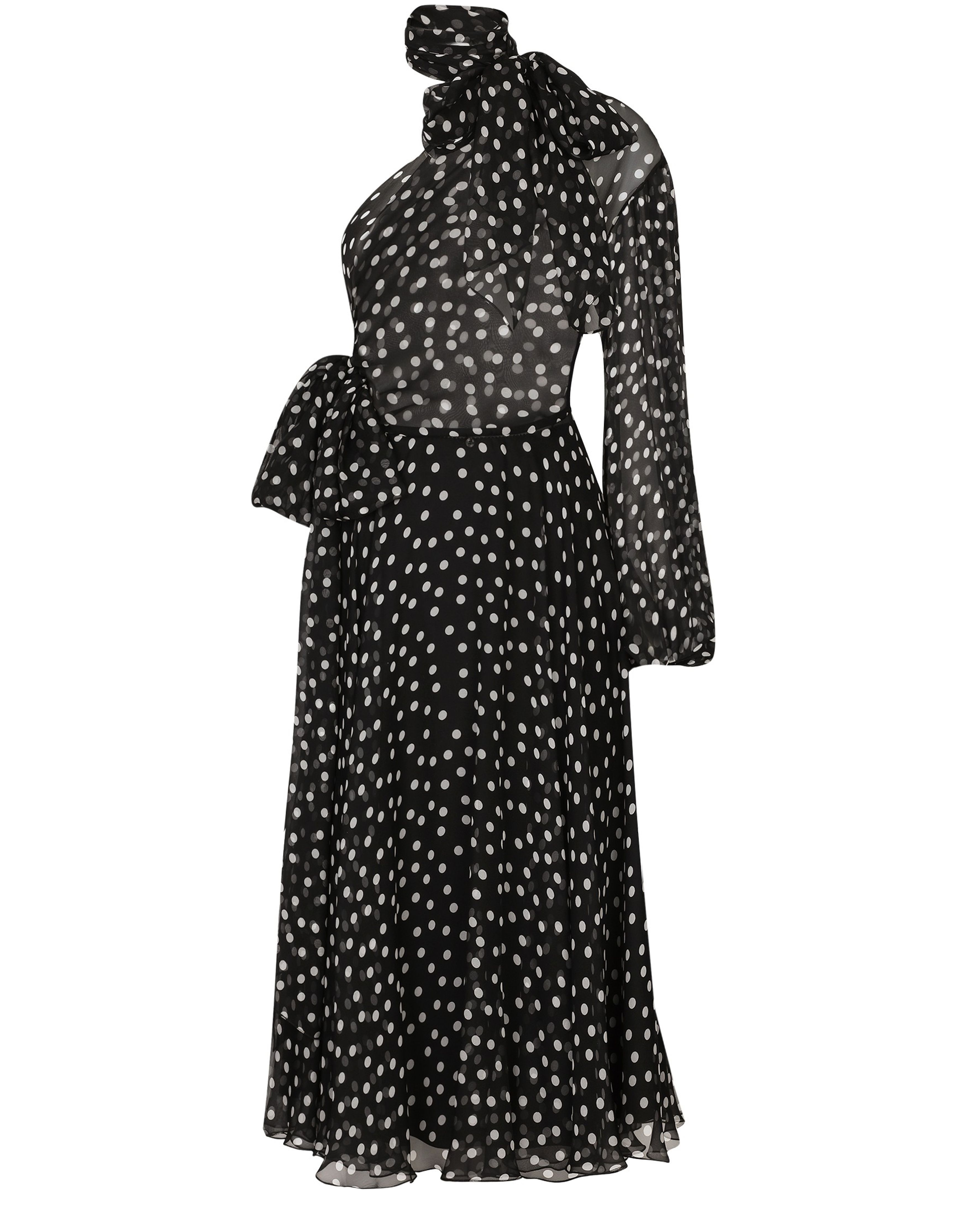 Dolce & Gabbana Polka dot one shoulder dress