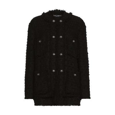 Dolce & Gabbana Single-breasted rush-stitch jacket