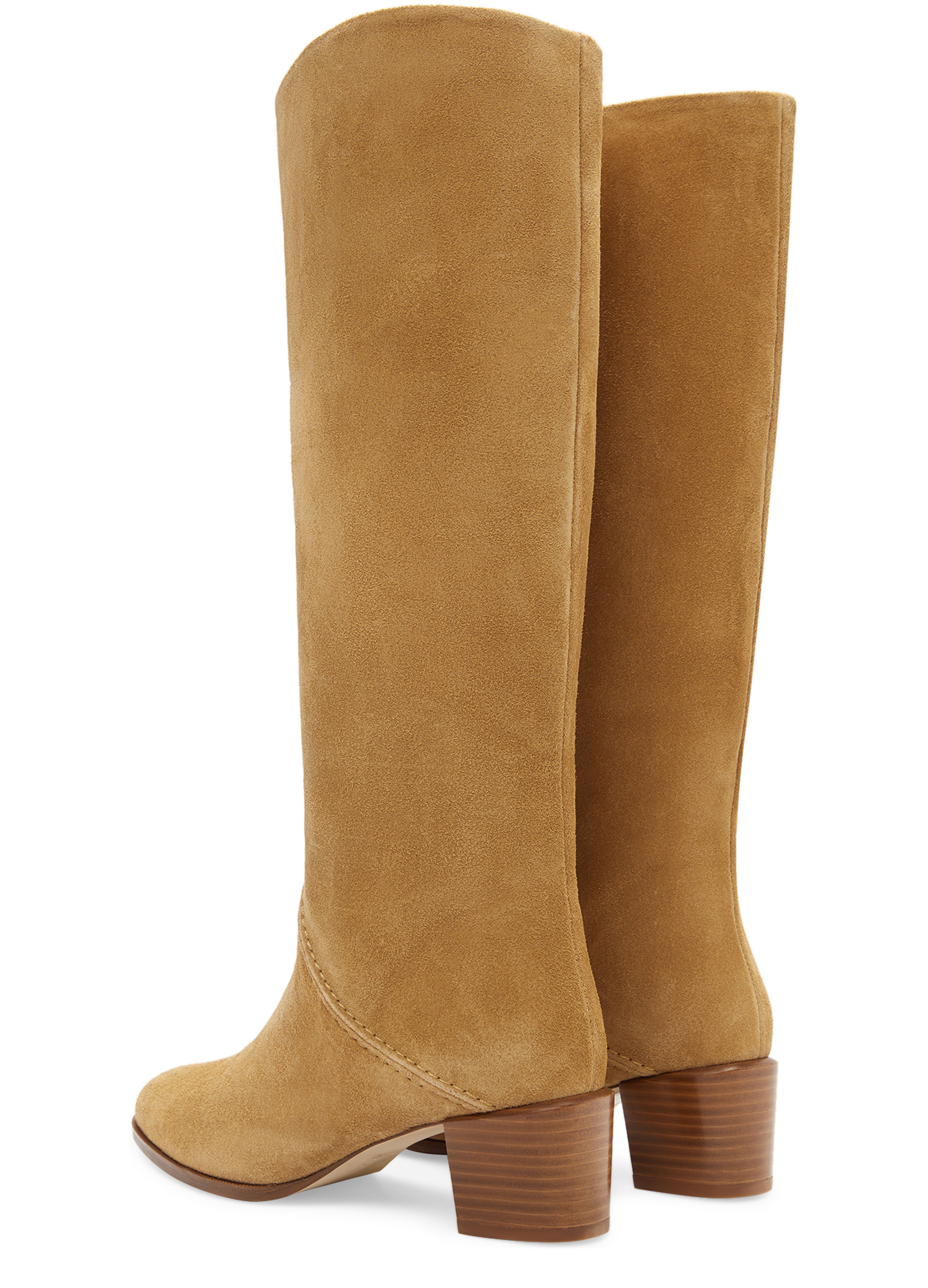  Suede leather boots