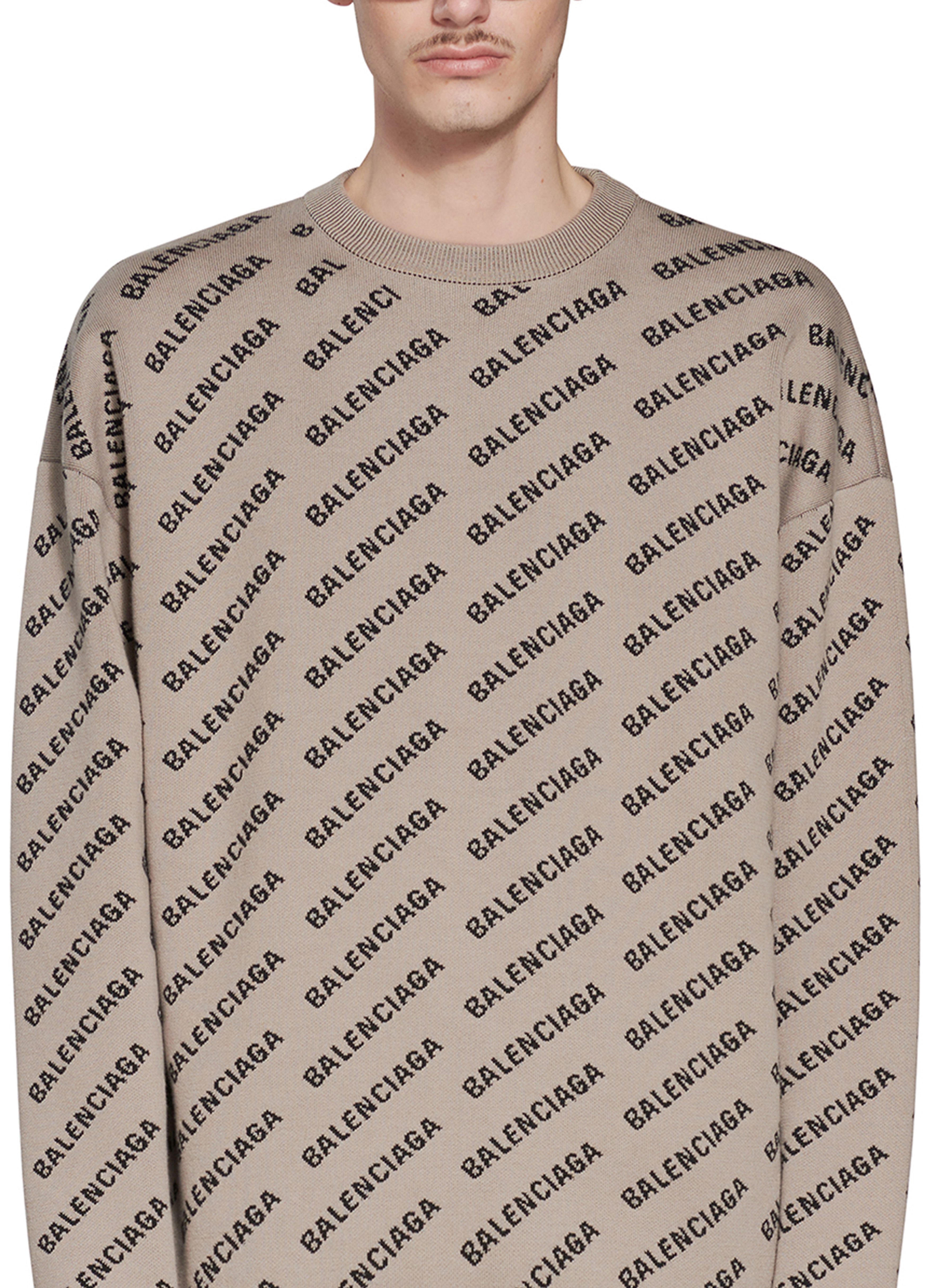 Balenciaga Mini Allover Logo Sweater