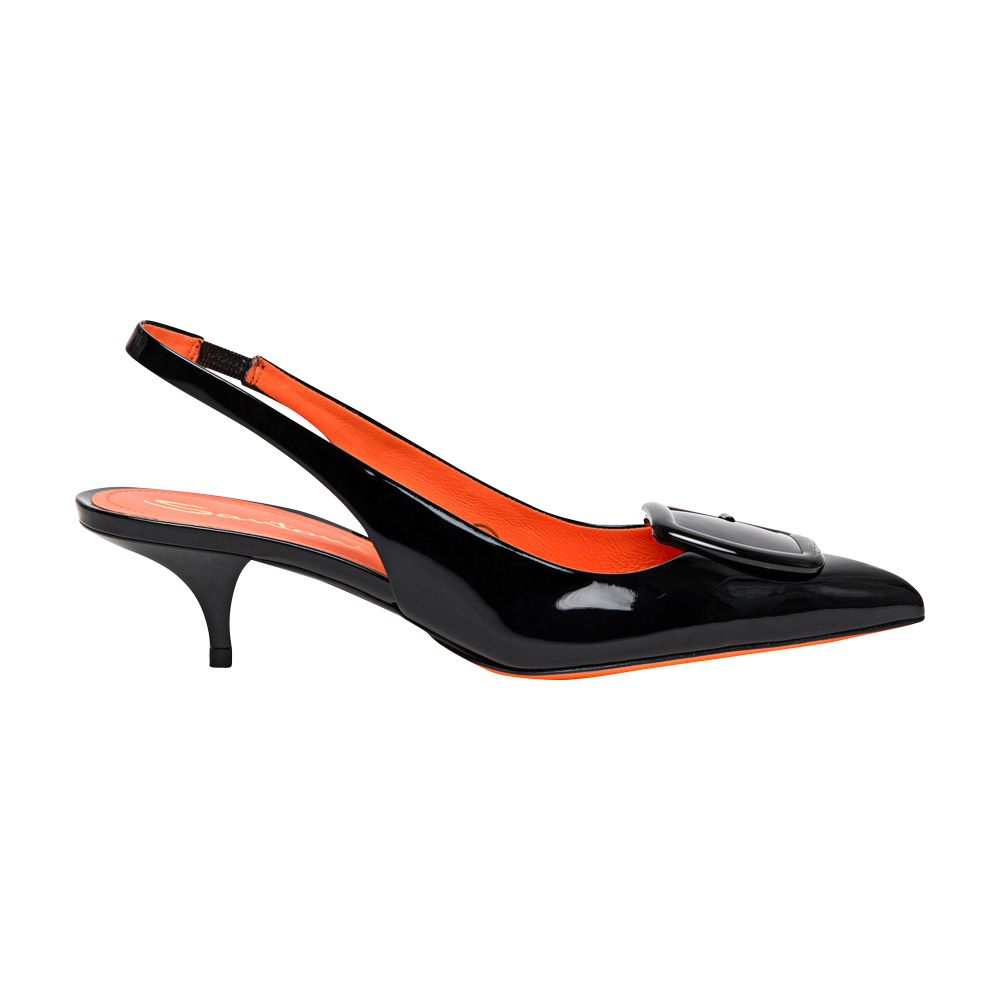 Santoni Patent Leather slingbacks