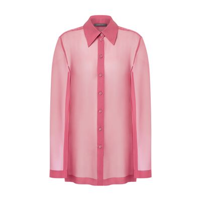 Alberta Ferretti Shirt in organic chiffon with wide sleeves