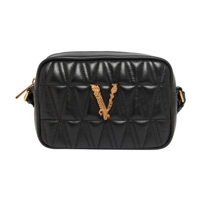 Versace Quilted Lamb Leather Camera Case