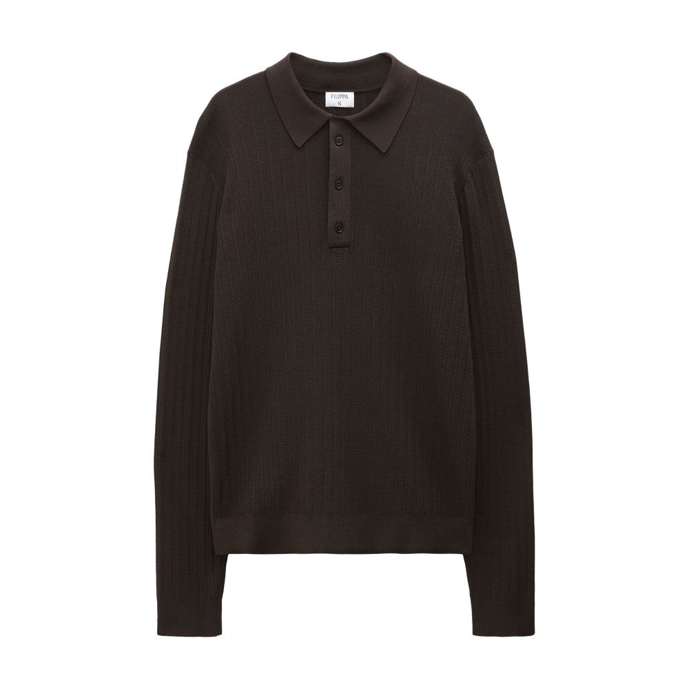 Filippa K Shiny polo sweater