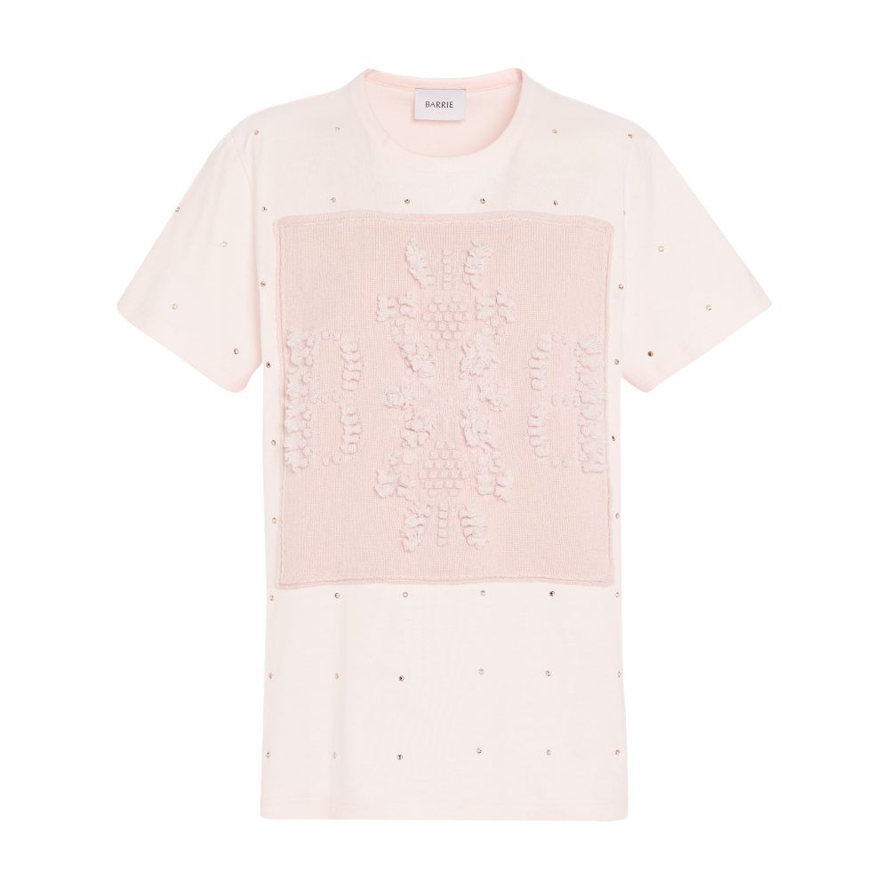 Barrie Sparkling T-Shirt with cashmere B logo patch