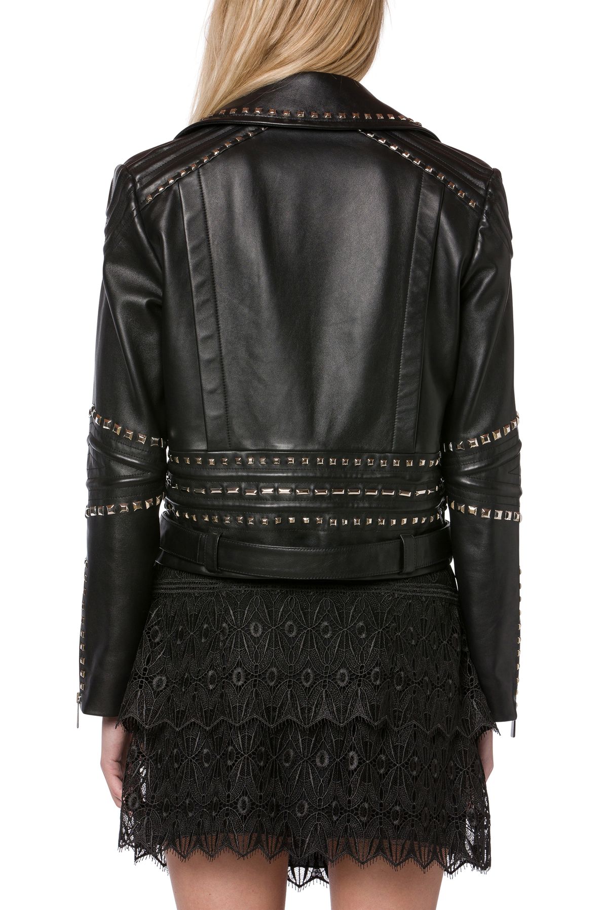 Alberta Ferretti Nappa leather jacket with studs