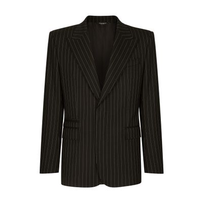 Dolce & Gabbana Pinstripe stretch wool Sicilia-fit jacket