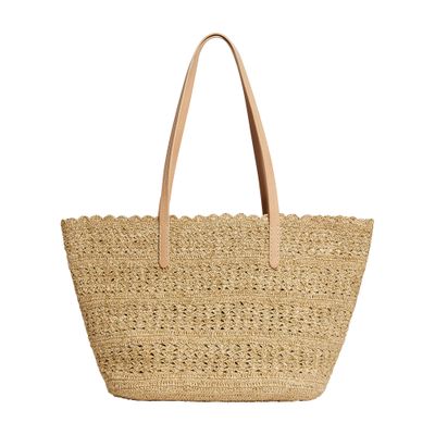  Basket in raffia and lurex