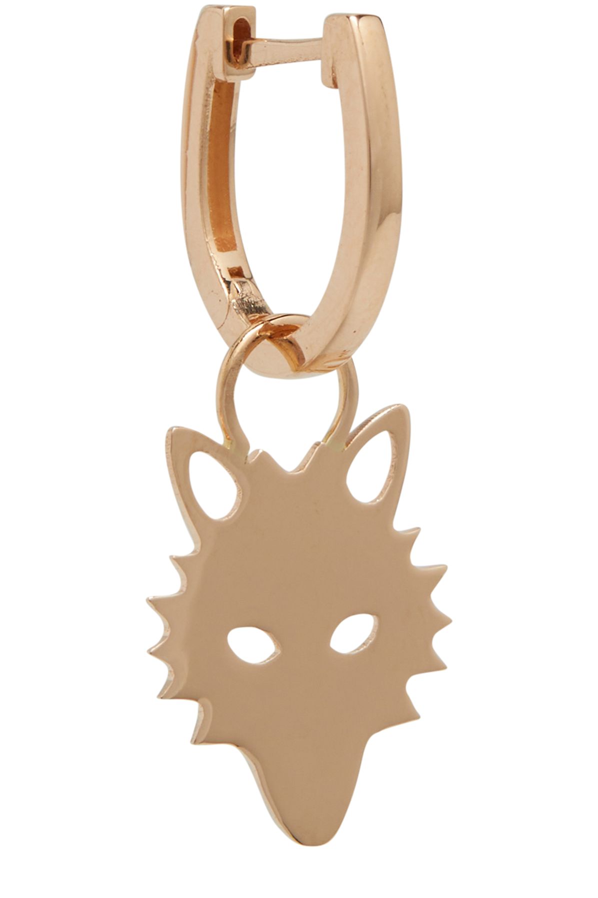  Wolf solo hoop earring