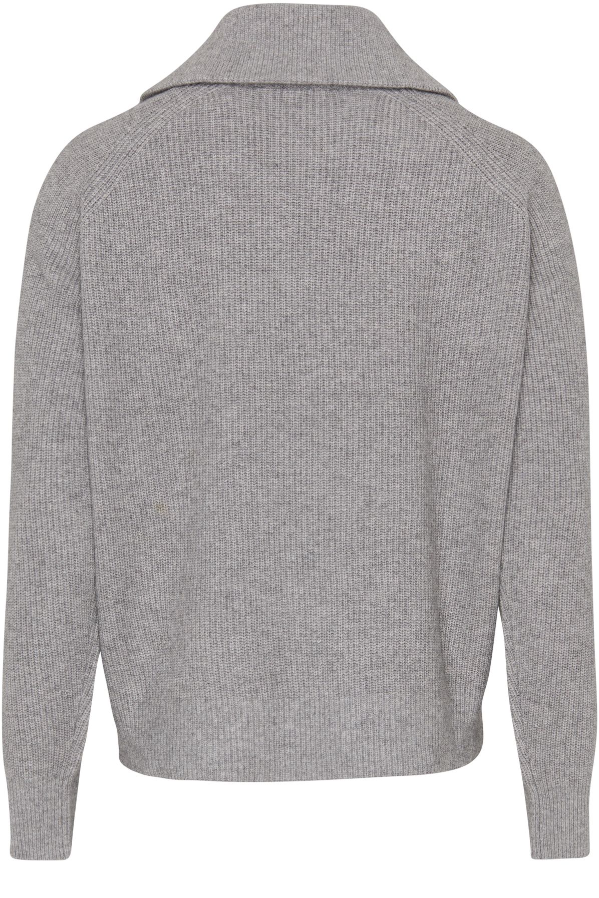 Maison Kitsuné Fox head patch half zip ribbed jumper