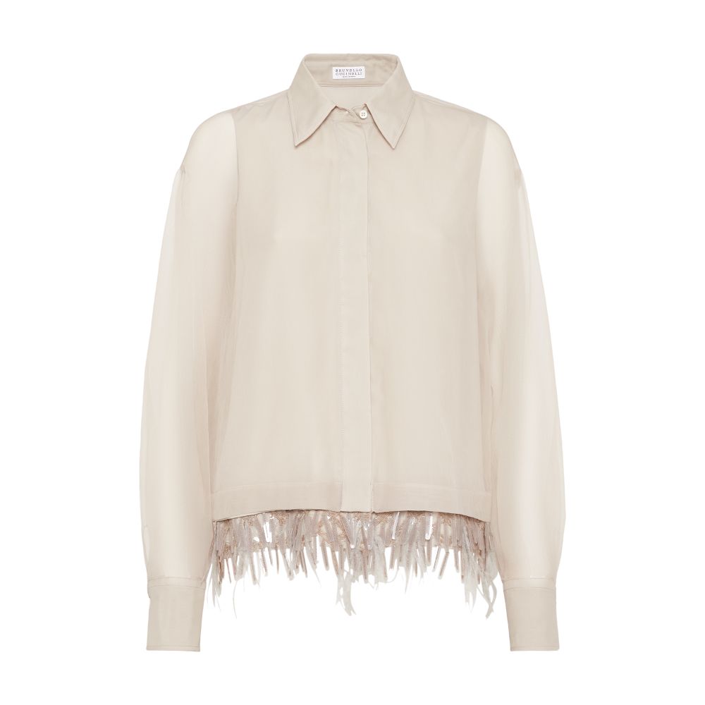 Brunello Cucinelli Dazzling Embroidery shirt