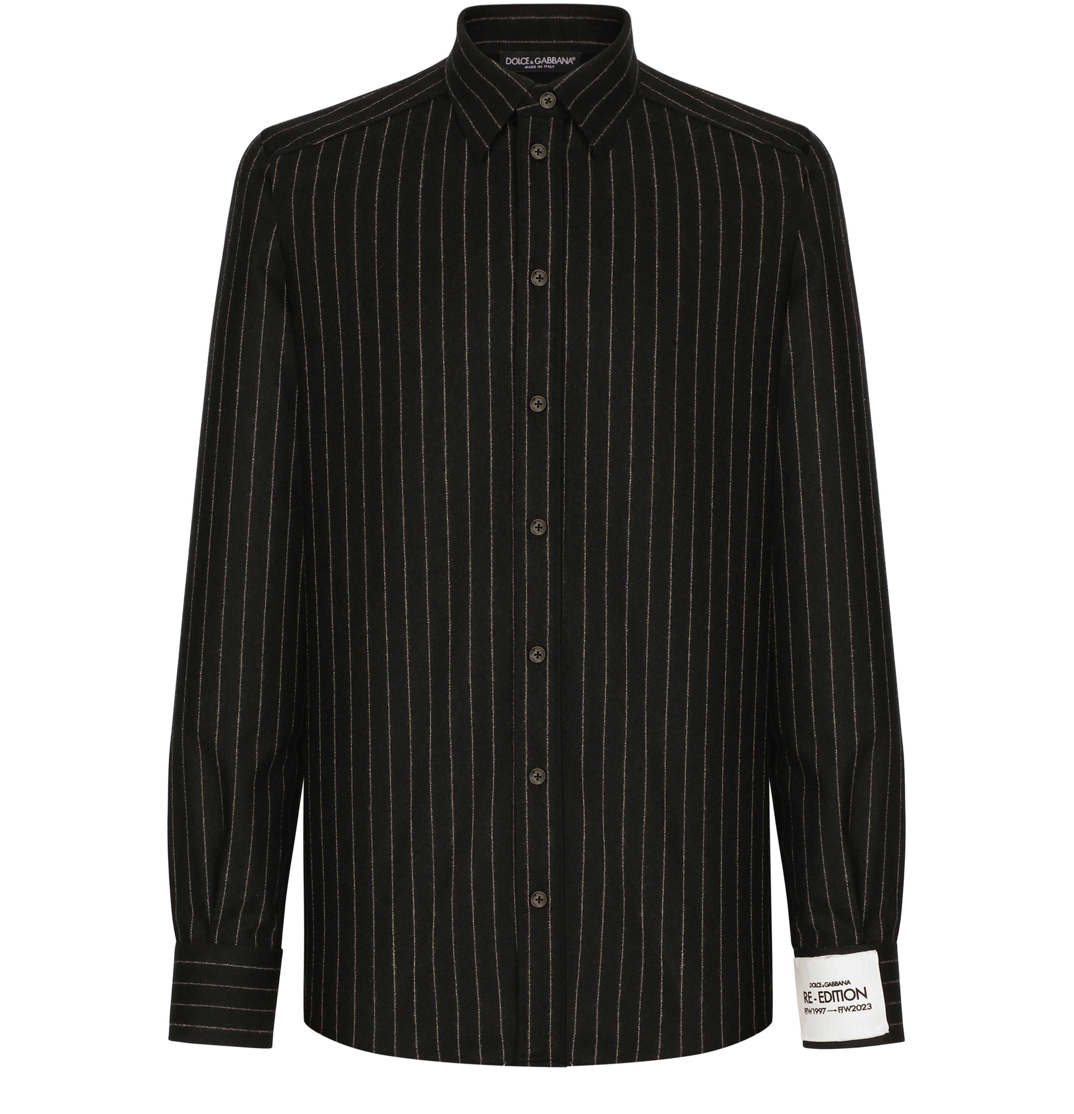 Dolce & Gabbana Stretch Wool Flannel Shirt