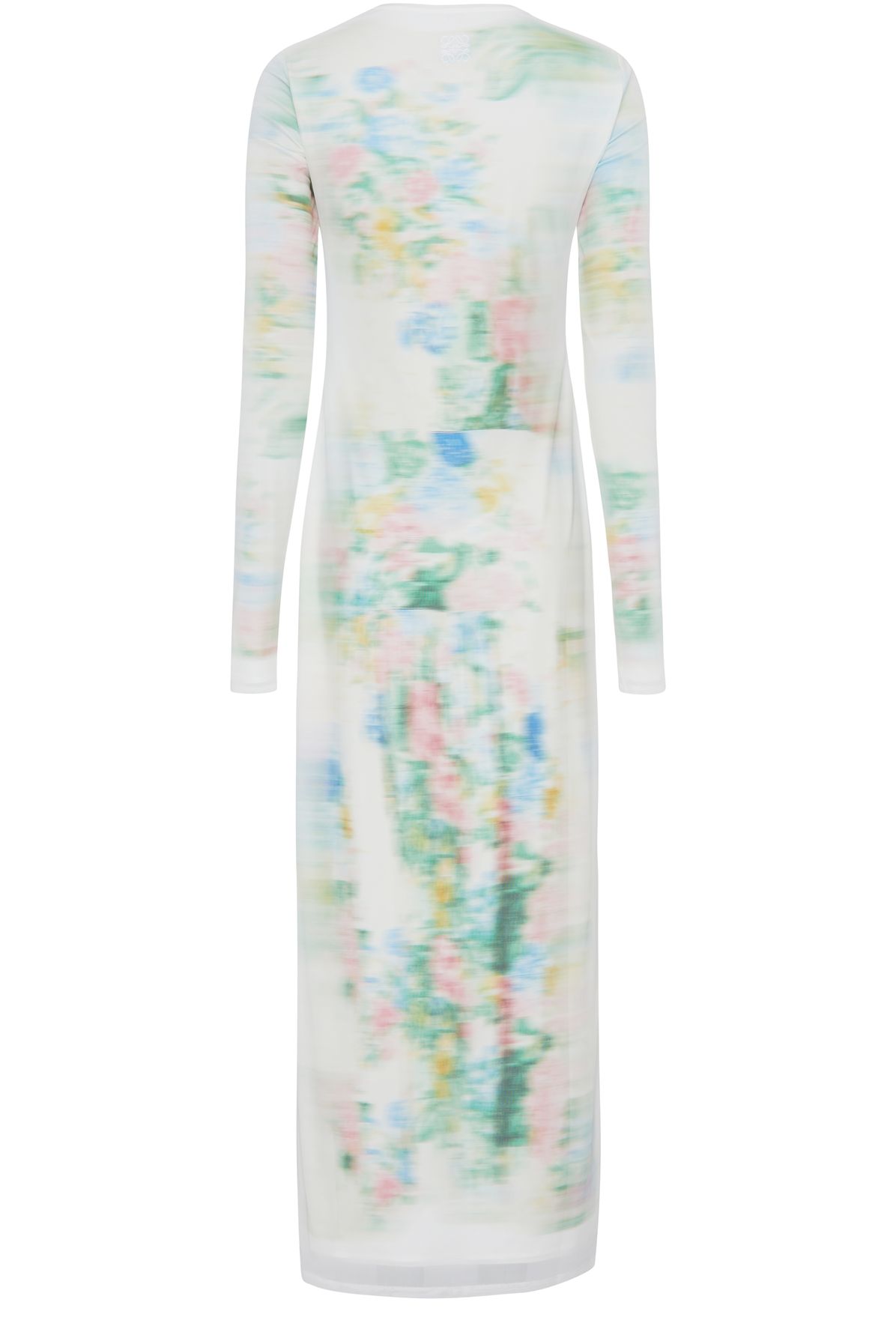 Loewe Blurred print long-sleeved dress