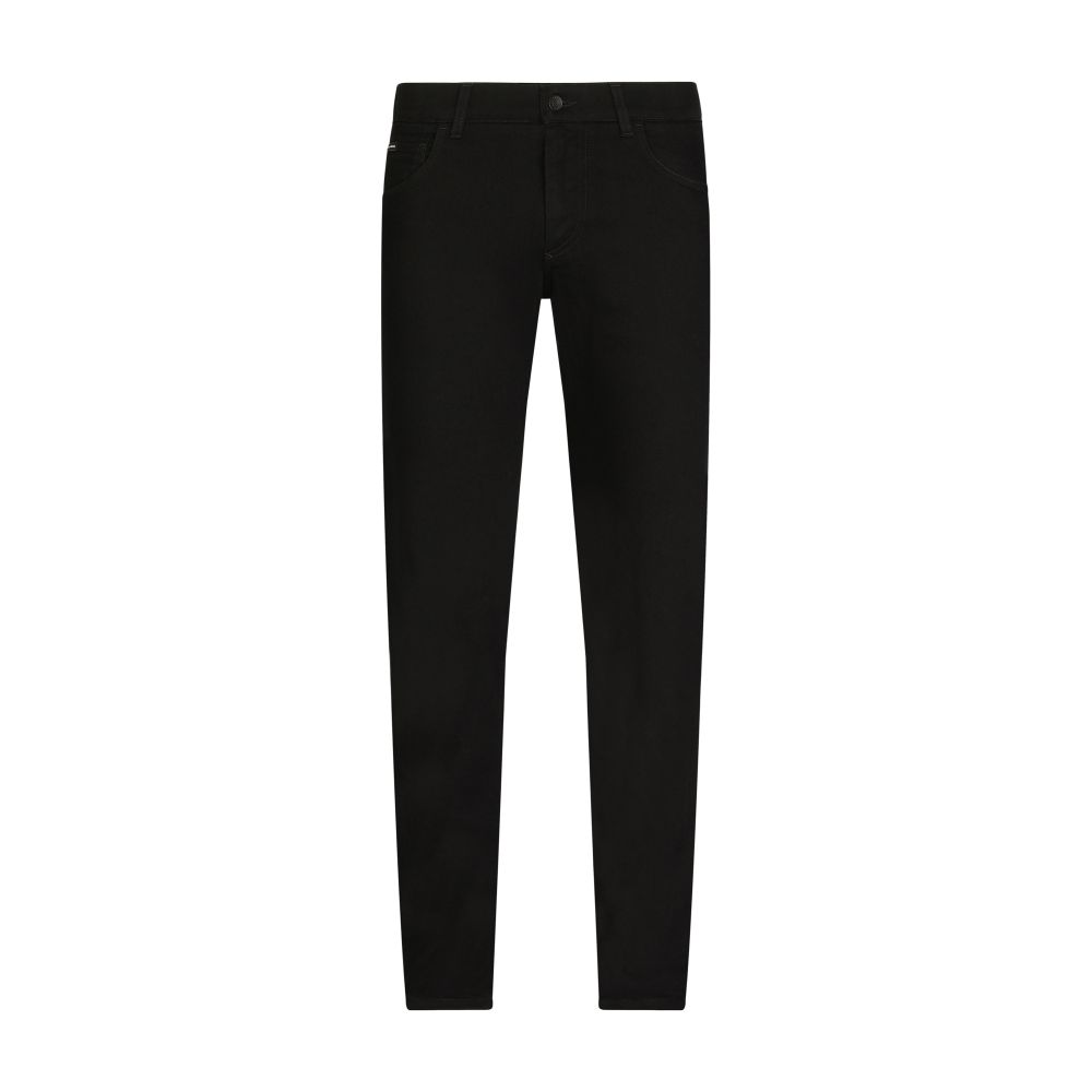 Dolce & Gabbana Black slim-fit stretch jeans