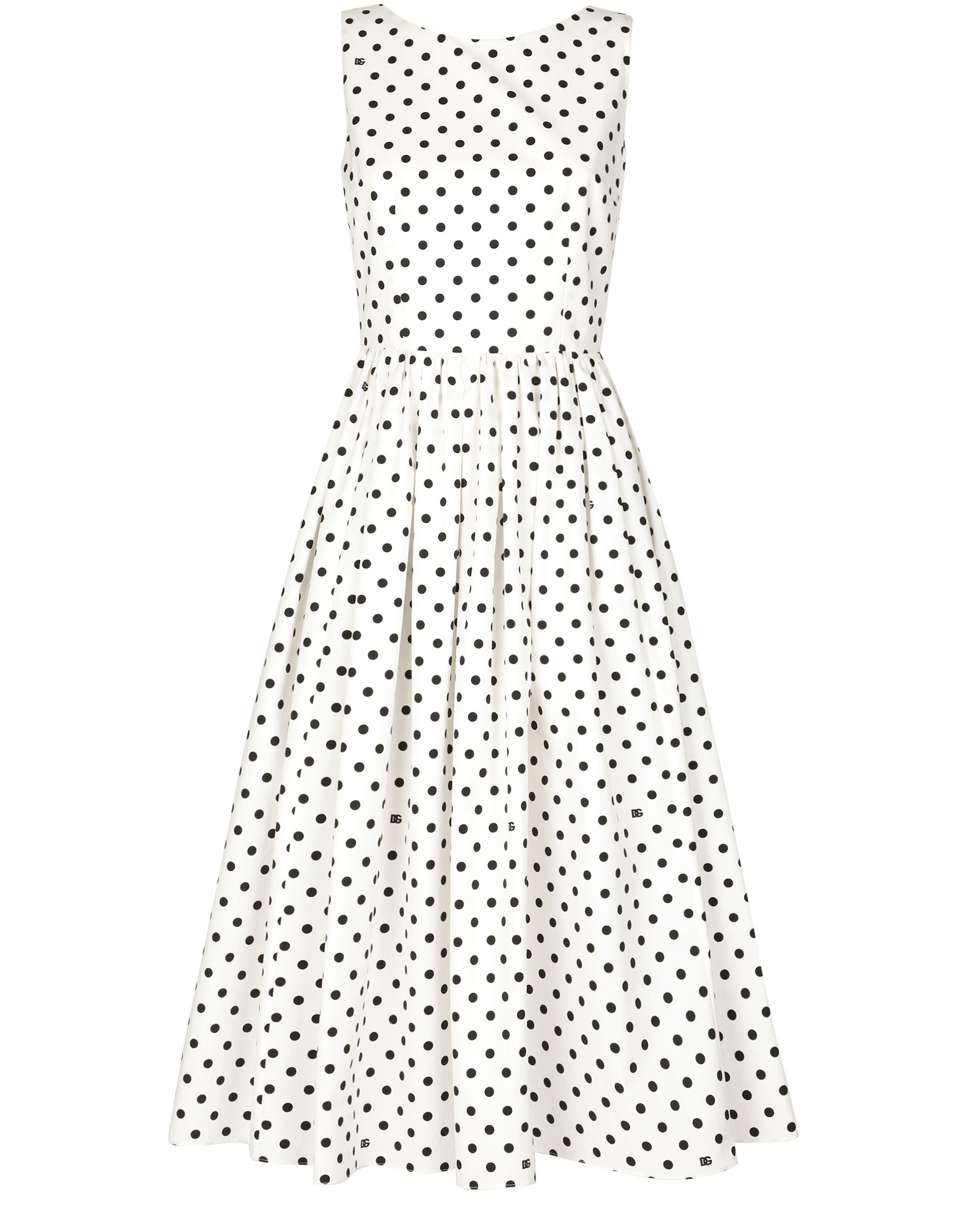 Dolce & Gabbana Polka-dot calf-length circle dress