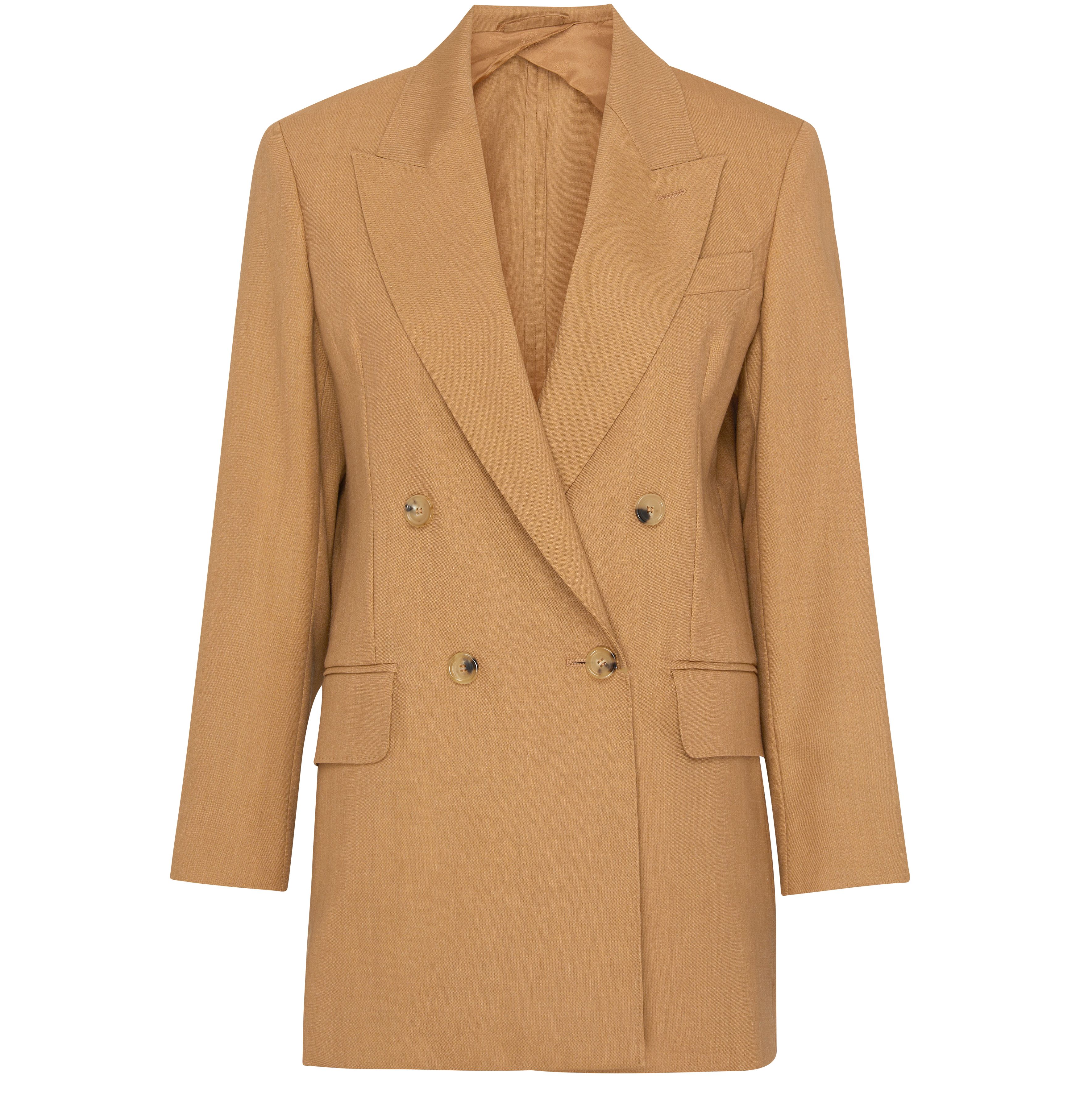 Max Mara Mirko cross-button blazer