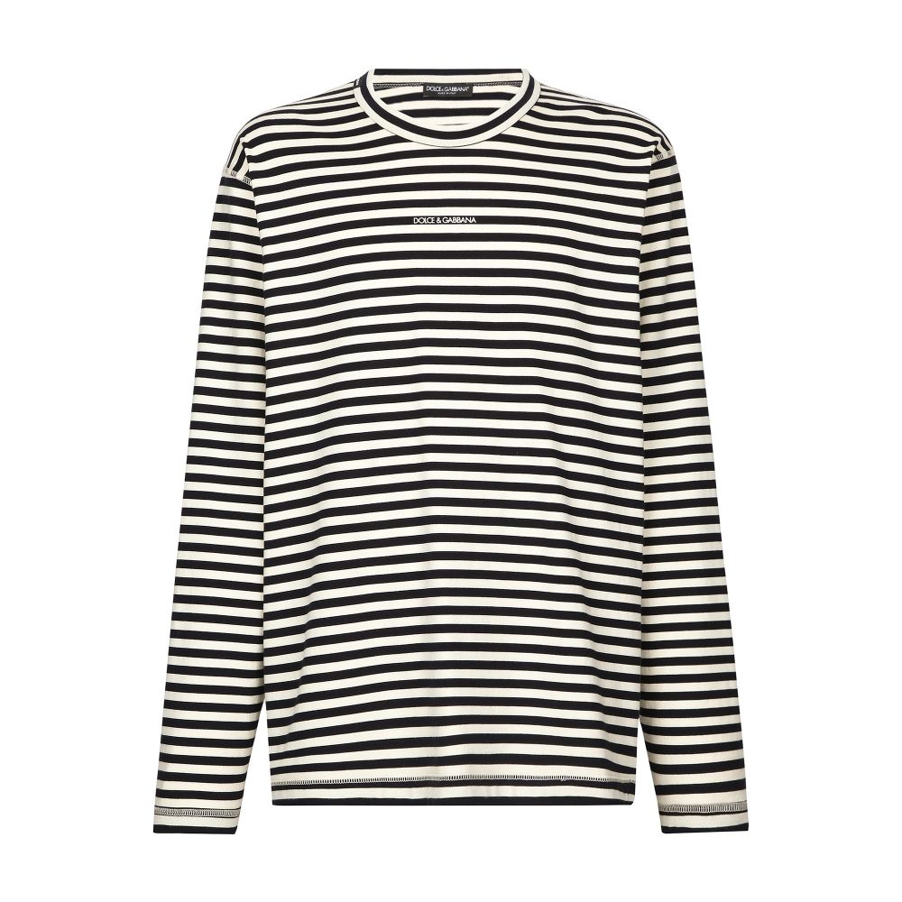 Dolce & Gabbana Long-sleeved striped T-shirt