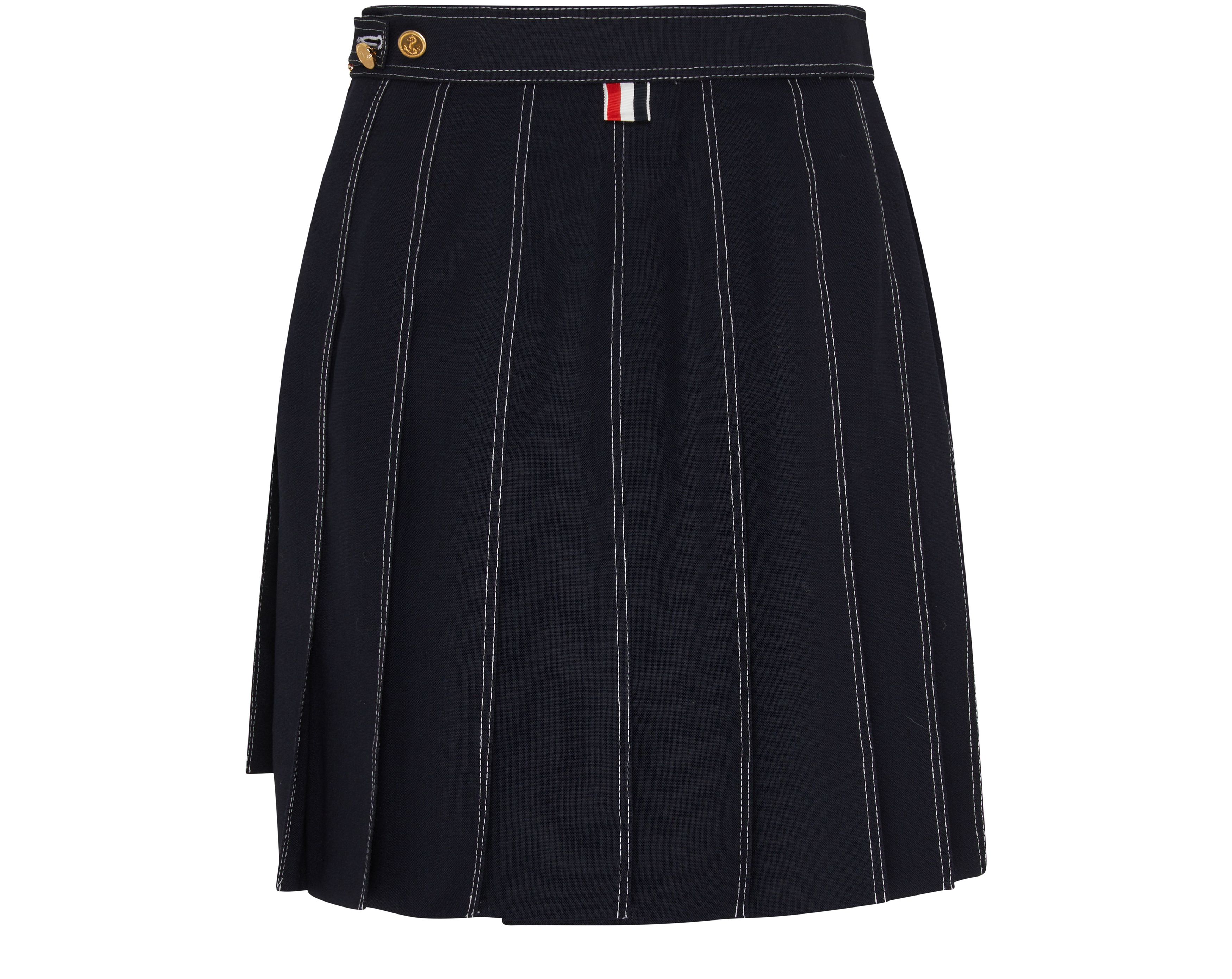 Thom Browne Dropped back mini pleated skirt