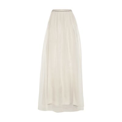 Brunello Cucinelli Pleated Maxi Skirt