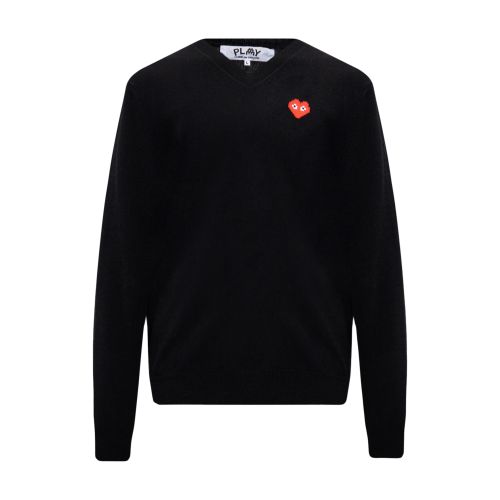 Comme Des Garçons Play Wool sweater with logo