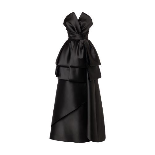 Alberta Ferretti Long mikado dress