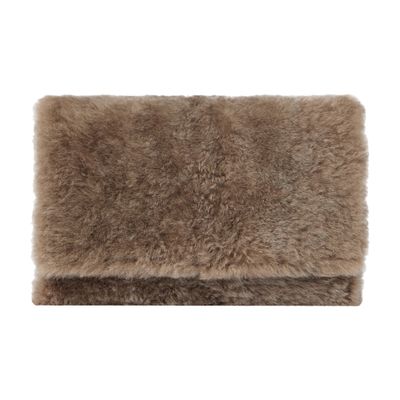 Brunello Cucinelli Shearling clutch