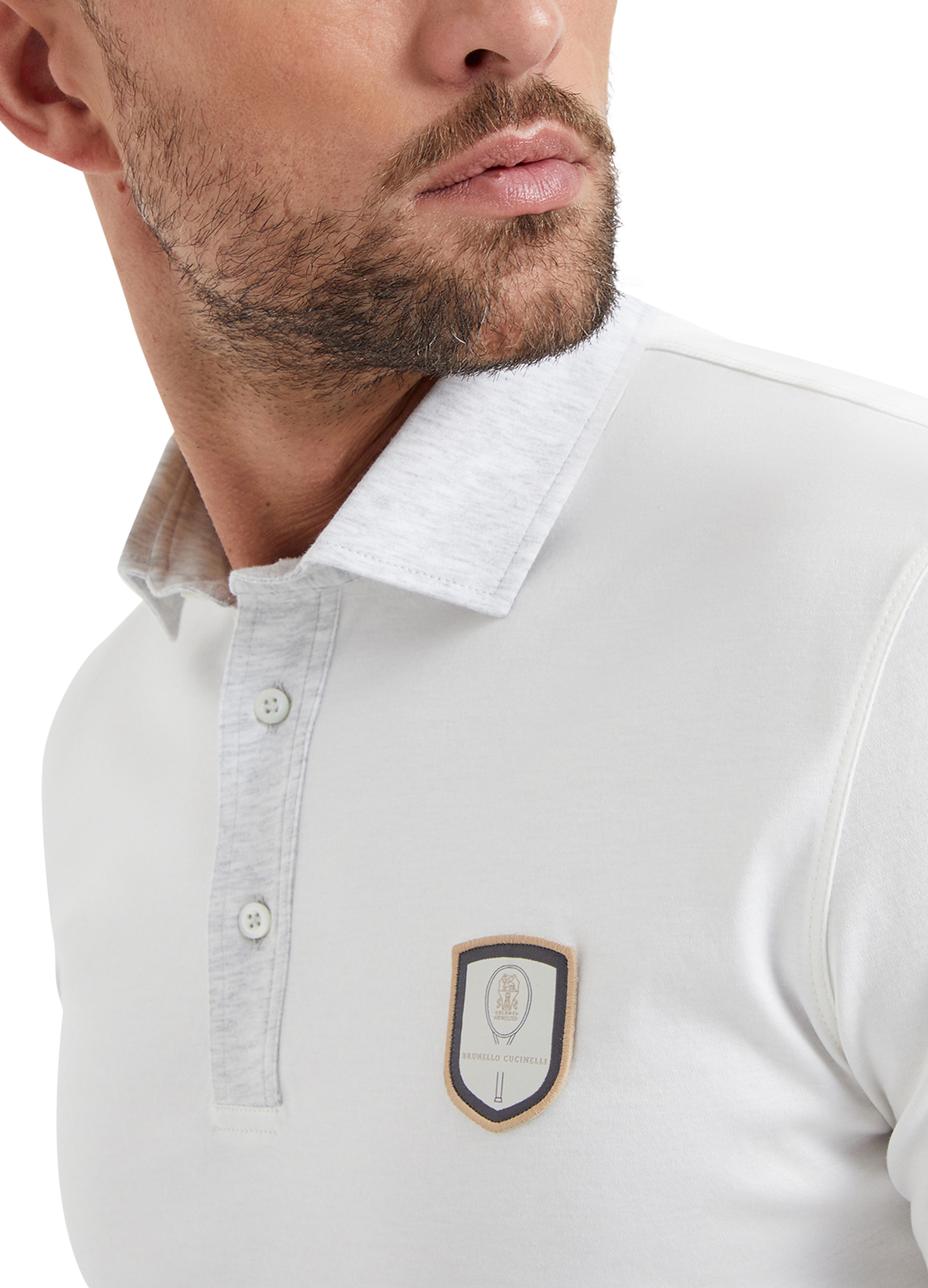 Brunello Cucinelli Polo with Tennis badge