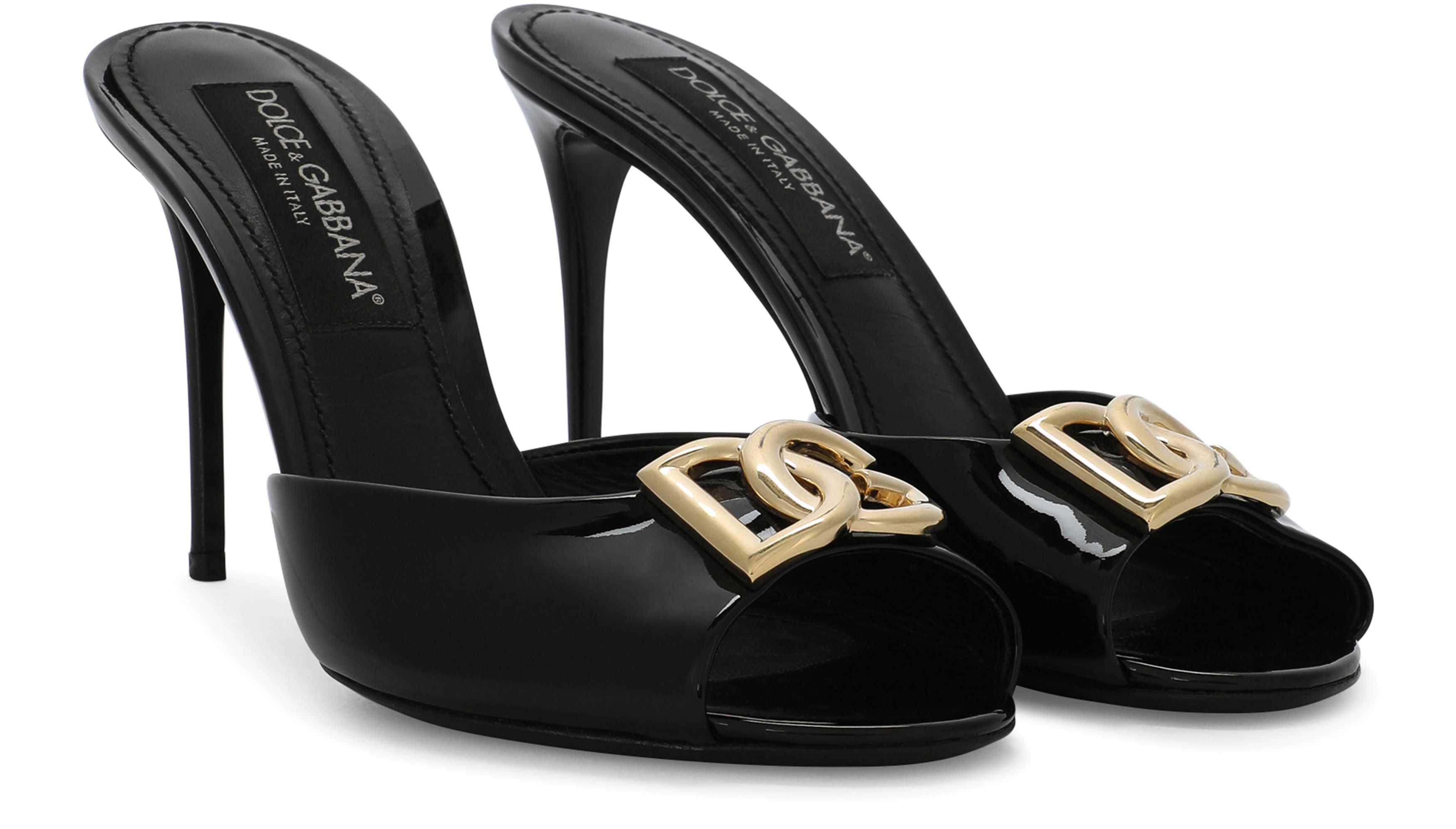 Dolce & Gabbana Patent leather mules