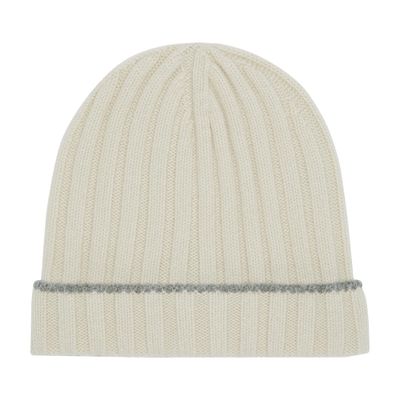 Brunello Cucinelli Cashmere rib knit beanie