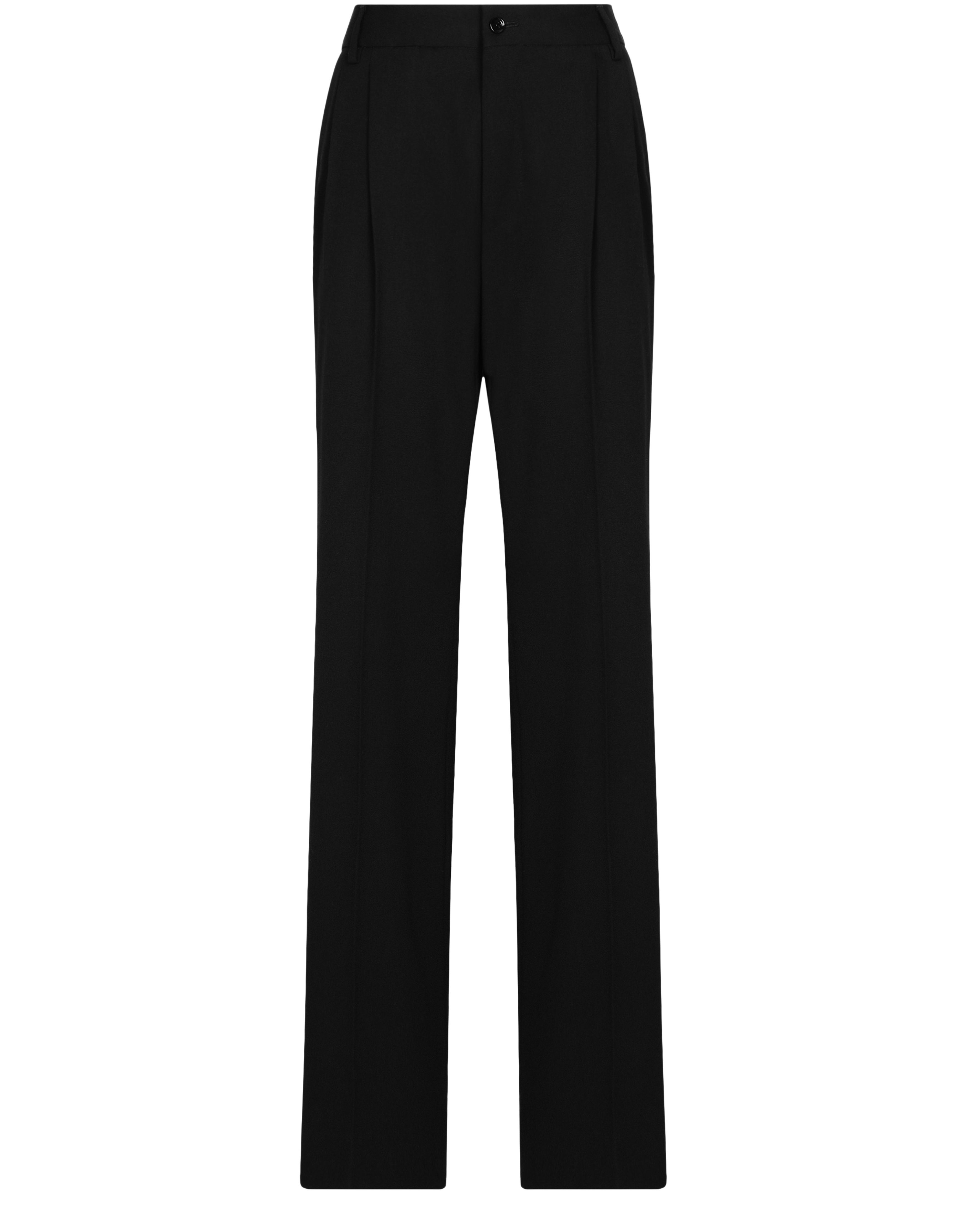 Dolce & Gabbana Flare Pants In Wool Canvas