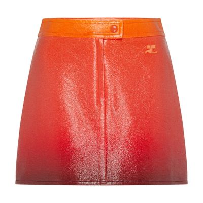 Courrèges Gradient Sunset Vinyl Skirt