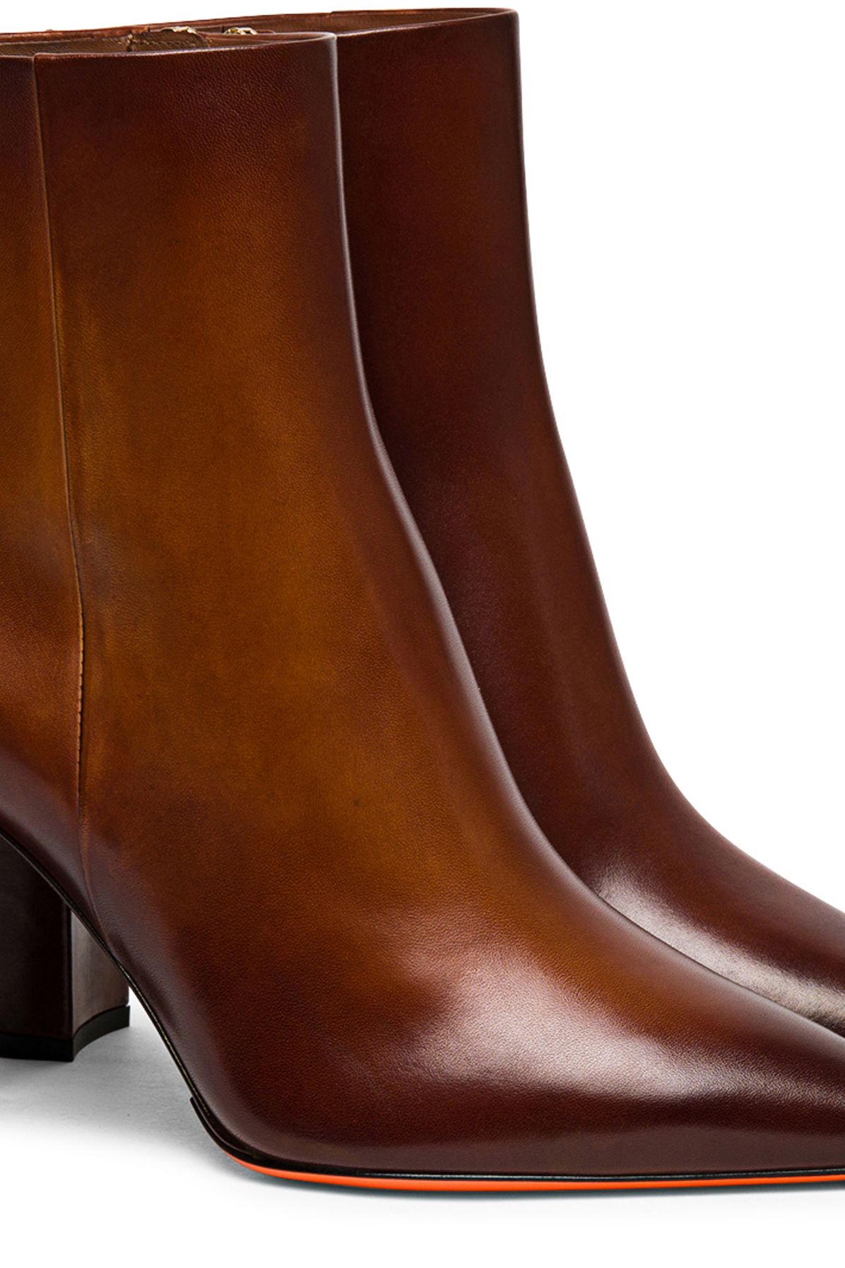 Santoni Leather heeled ankle boots