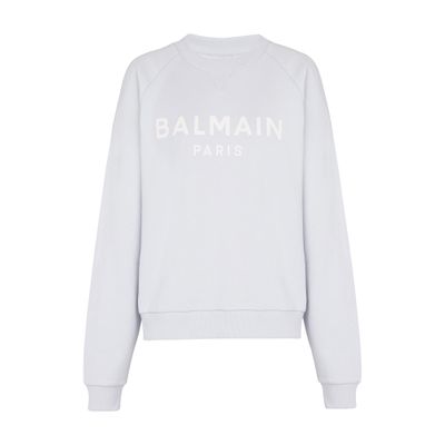 Balmain Cotton printed Balmain logo sweatshirt