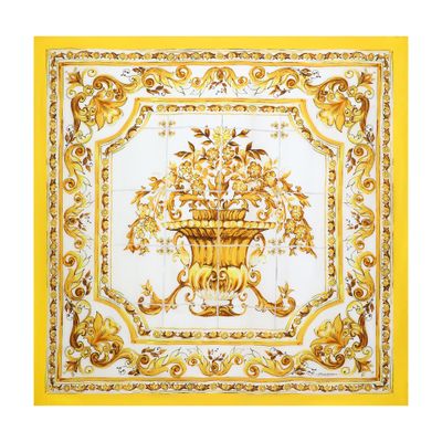 Dolce & Gabbana Majolica silk scarf (140x140)