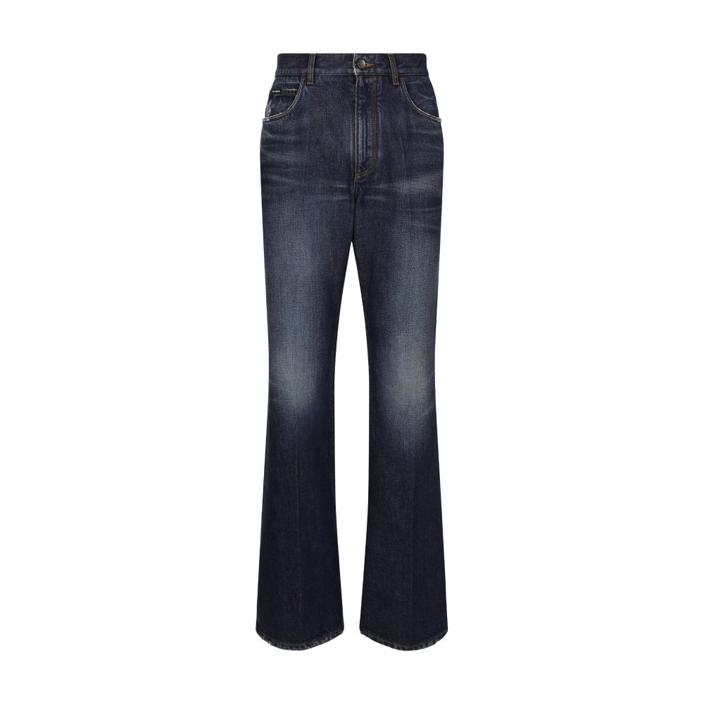 Dolce & Gabbana Flared blue denim jeans