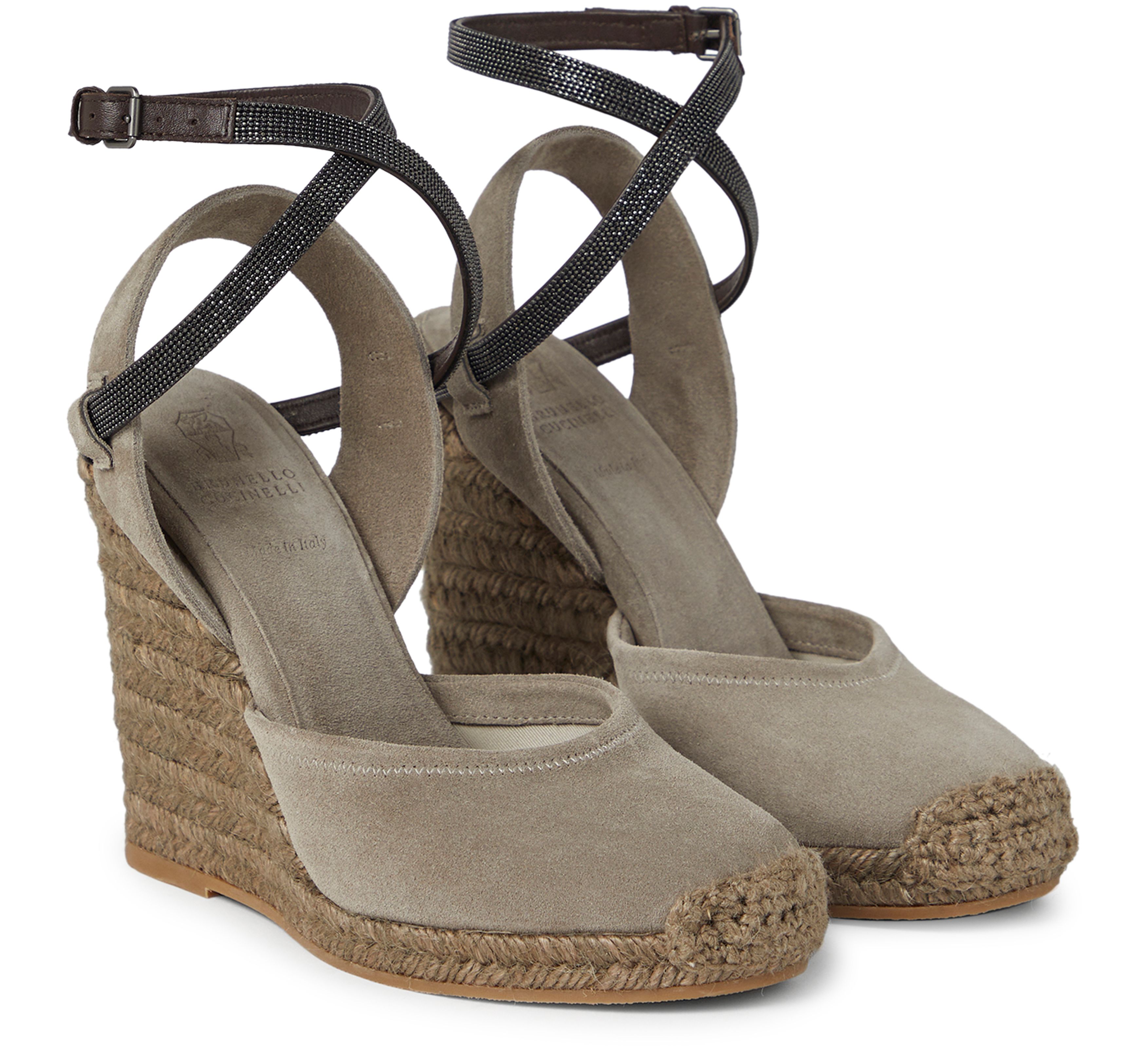 Brunello Cucinelli Suede wedges