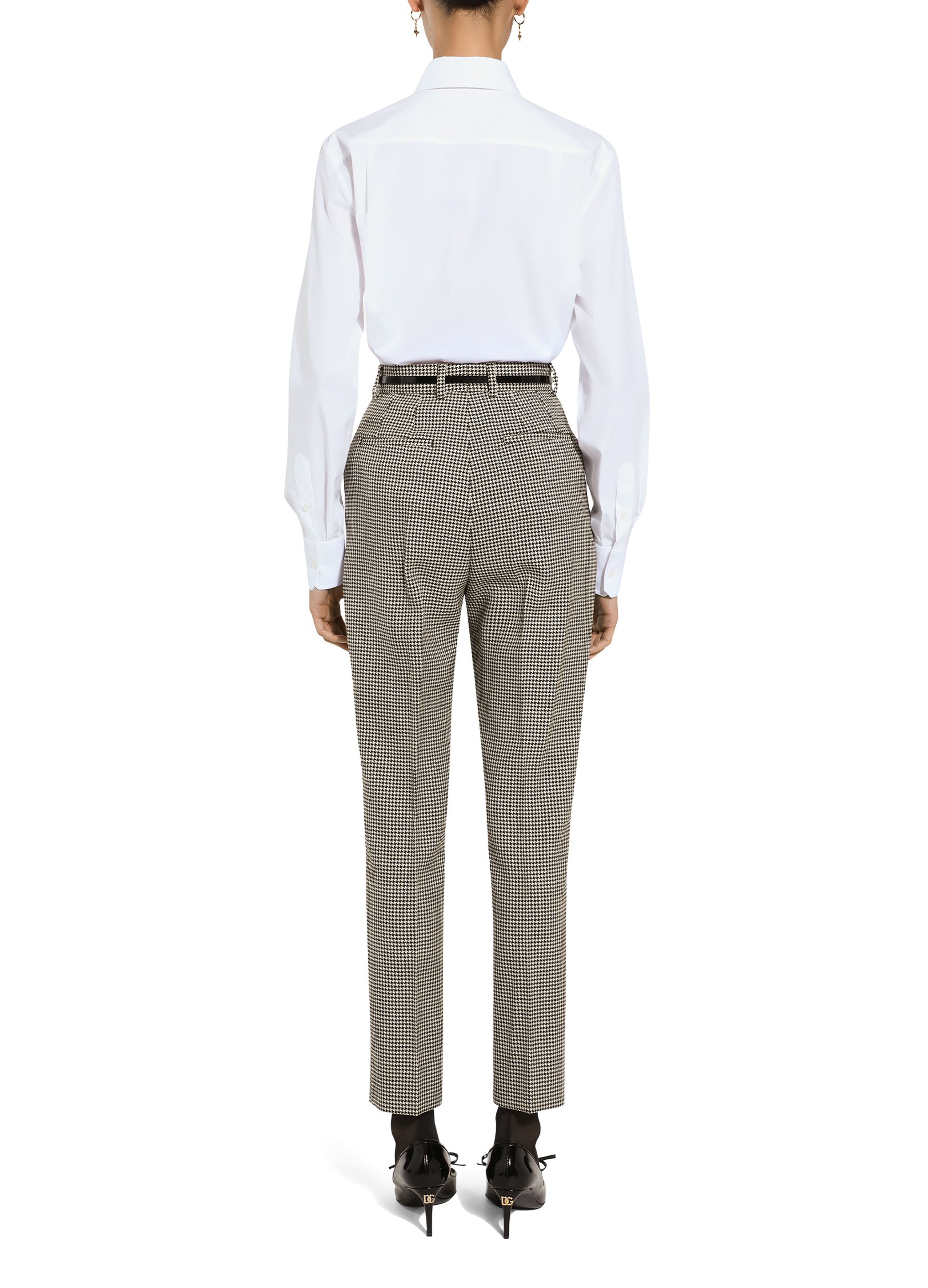 Dolce & Gabbana Tailored wool houndstooth pants