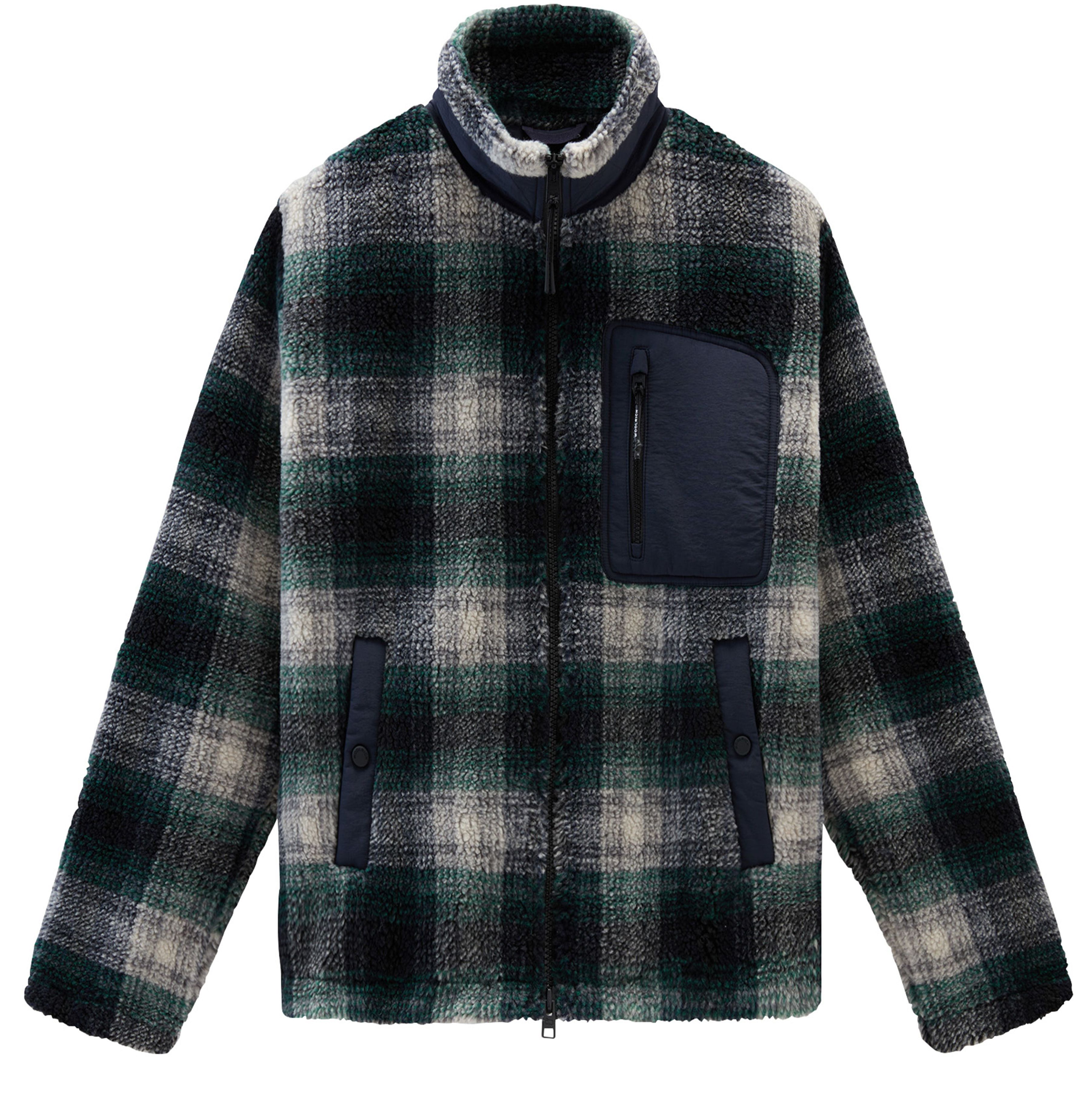 Woolrich Jacket in Sherpa Wool Blend