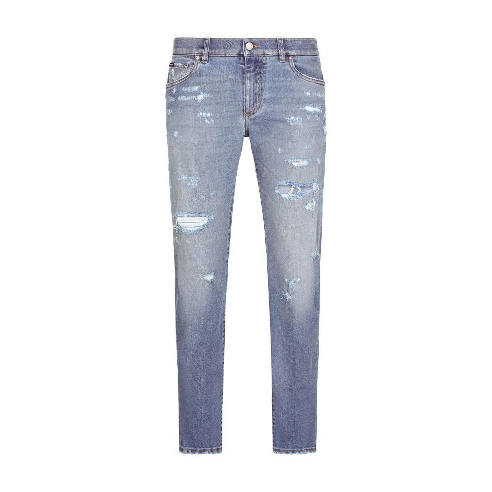 Dolce & Gabbana Slim-fit stretch jeans with rips