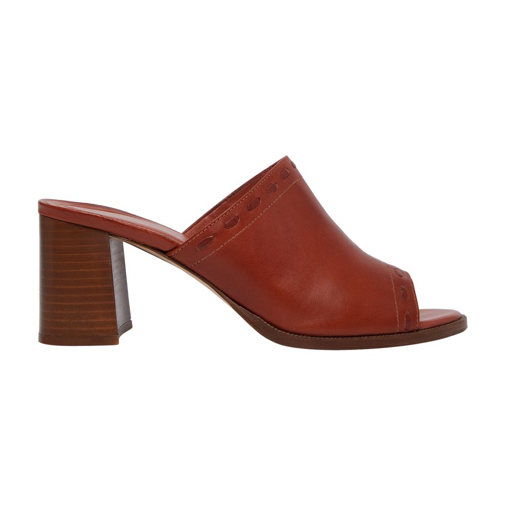  Mules in vegetable tanned leather