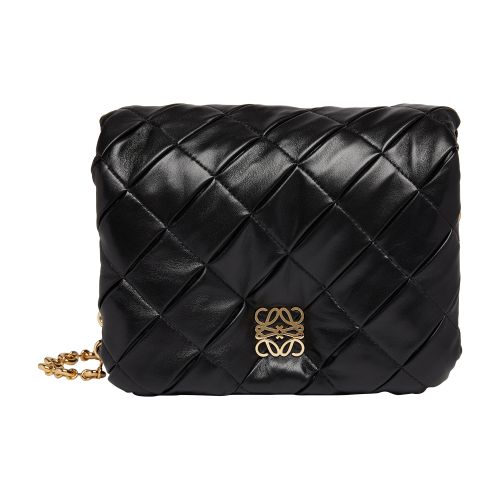 Loewe Goya Puffer bag in pleated leather