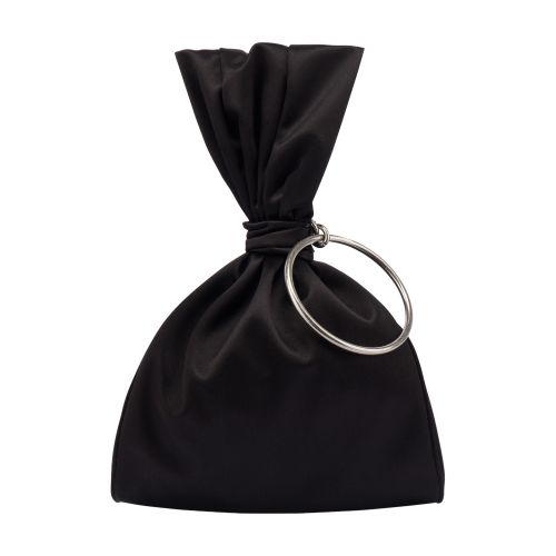 Alberta Ferretti Small satin evening bucket bag